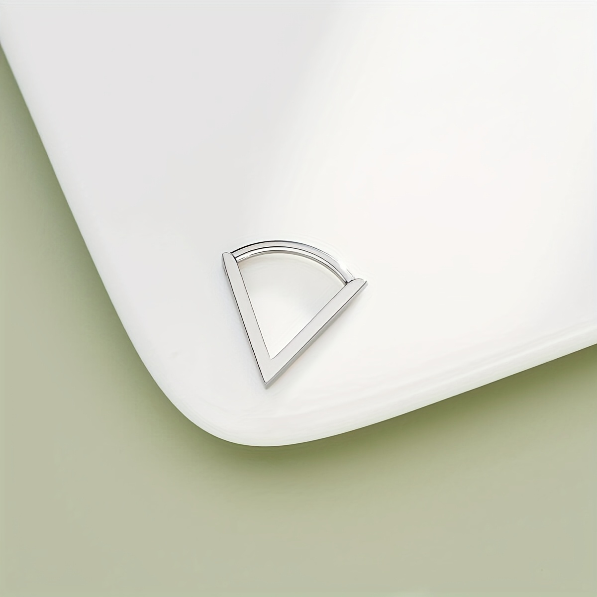 16G Titanium Triangle Hinged Segment Septum Ring for Women