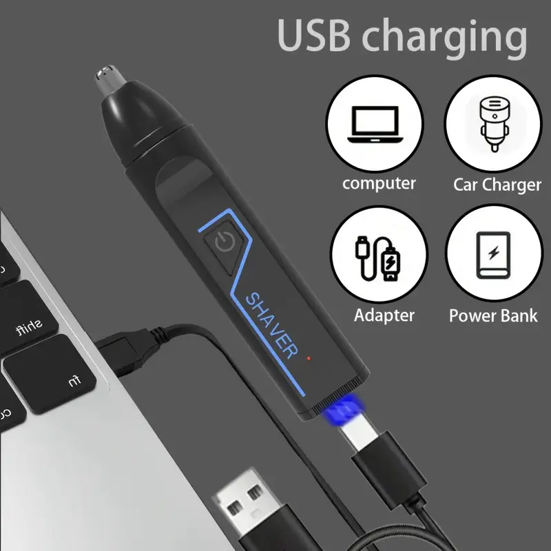 3 in 1 professional mens and womens grooming kit suitable for nose hair trimming sideburns trimming beard trimming ear hair trimming leg hair trimming underarm hair trimming bikini line trimming   electric shaver full body hair trimmer multi functional body groomer detachable heads usb charging perfect gift for father dad Product details 5