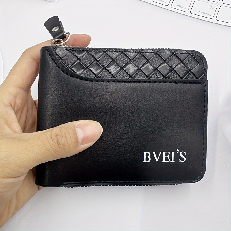 TEMU 1pc Thickened Zipper Wallet, , And Fashionable Wallet, Business Pu Wallet, Father's Day