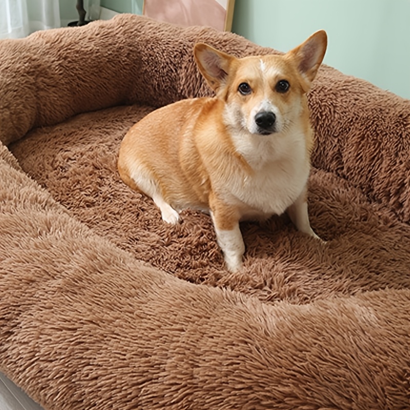 extra large orthopedic memory foam pet bed in a   design featuring a plush dog house   washable and   assembled suitable for cats and dogs providing     for   pets and their owners Product details 3