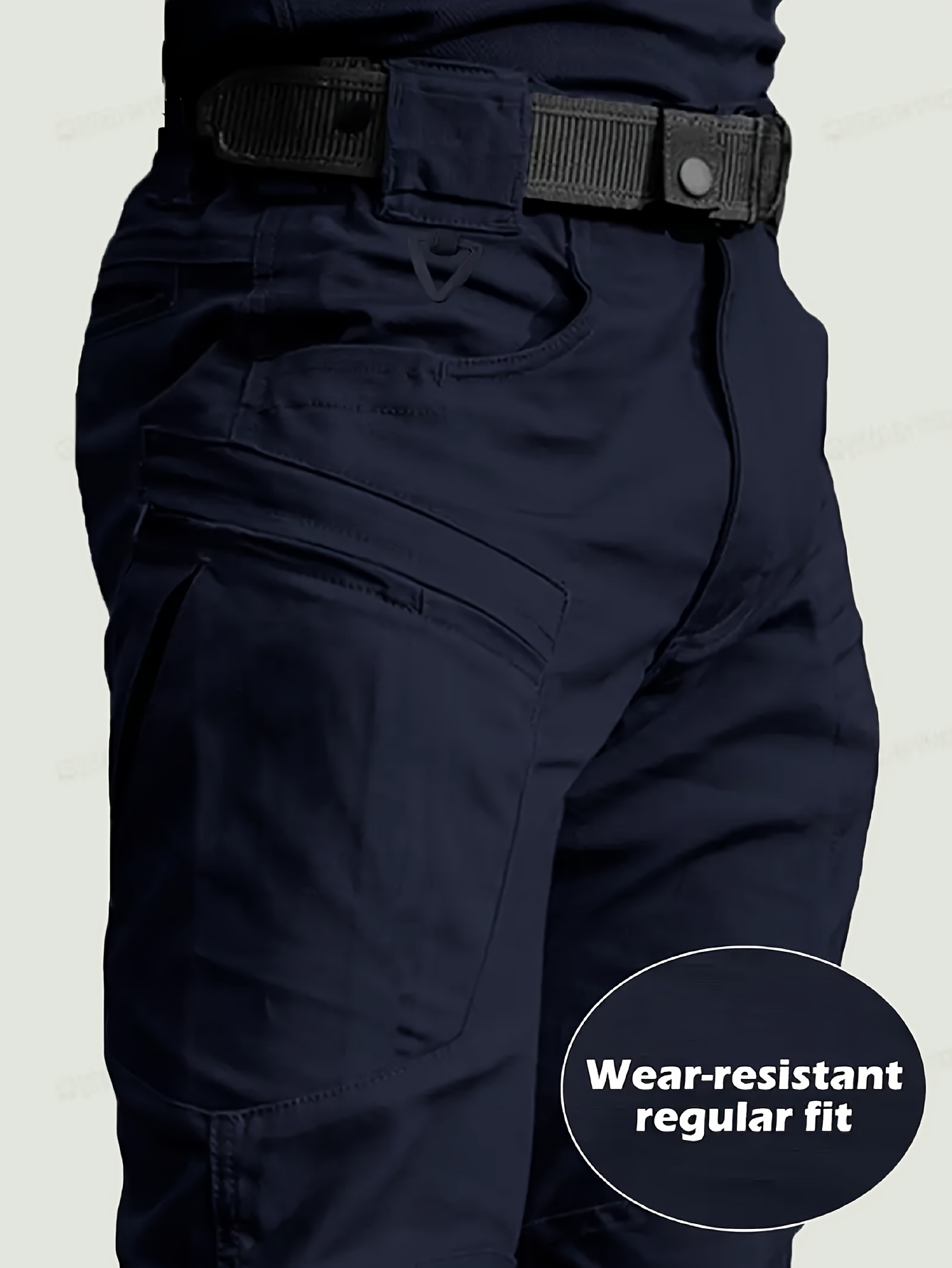 taktische herren cargo hose mit mehreren  , dünne outdoor-arbeitshose in unifarben für frühling und herbst,   zum wandern, klettern und für freizeitkleidung, reißverschluss , nicht dehnbarer stoff