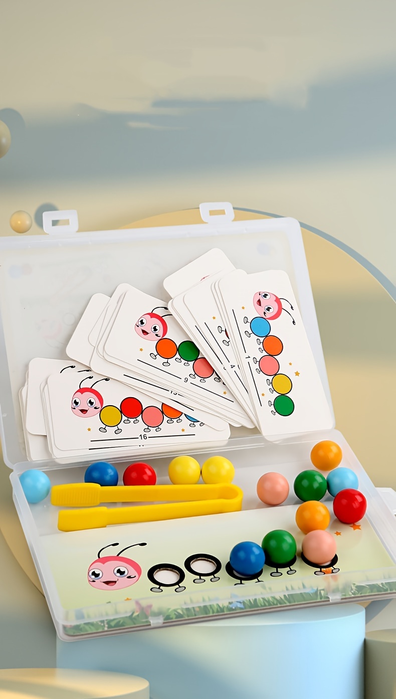 for CATERPILLAR Bead Maze Toy, Color Recognition Fine Motor Skills Focus Training for Boys and Girls - Christmas & Birthday Gift