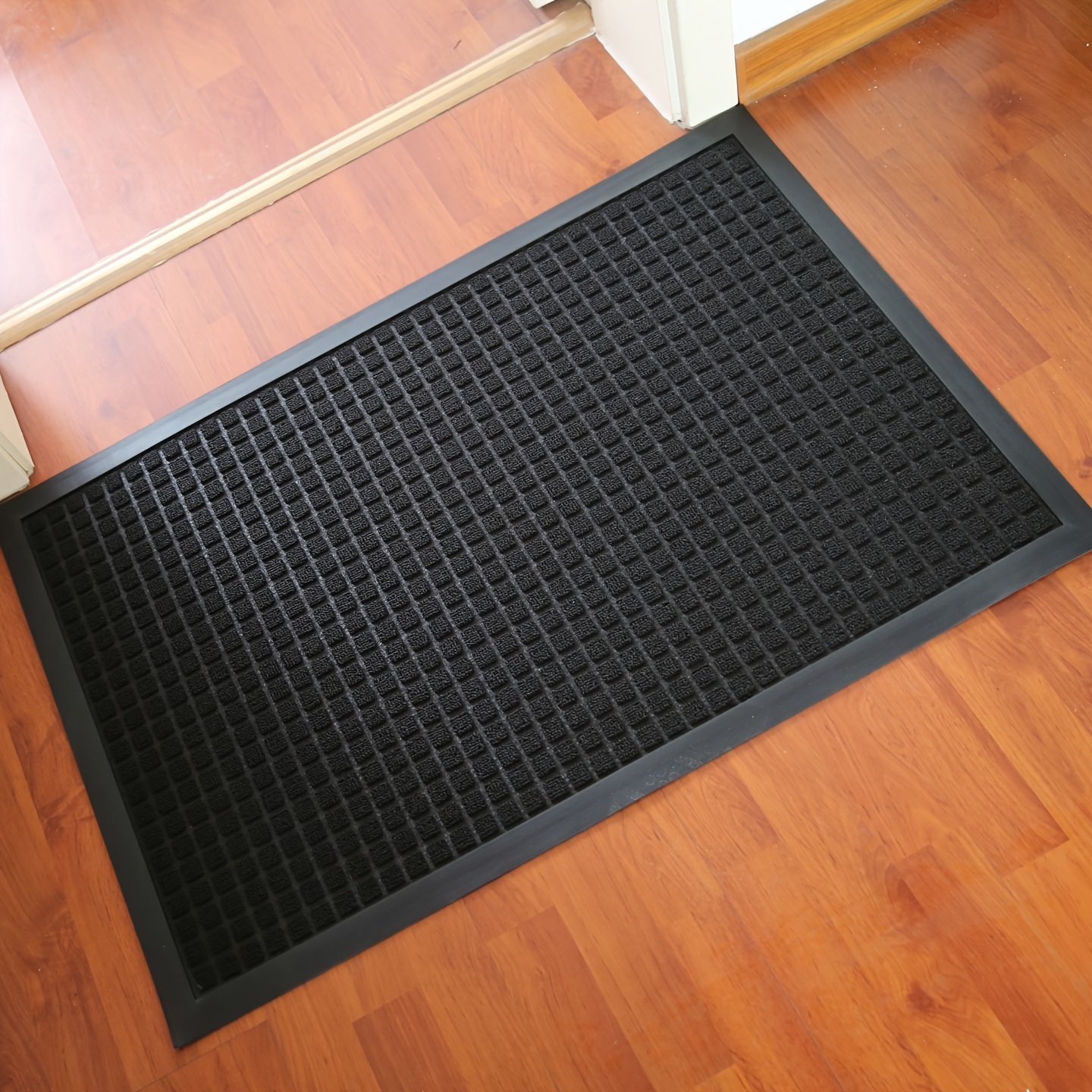 Image of 1pc Door Mat Outdoor Indoor Entrance Doormat - Thick Front Door Welcome Mat, Absorbent Outdoor Entrance Non-slip Entryway Rugs, Indoor Door Mats For Home Entrance, 17.7x29.5in 23.6x35.4in