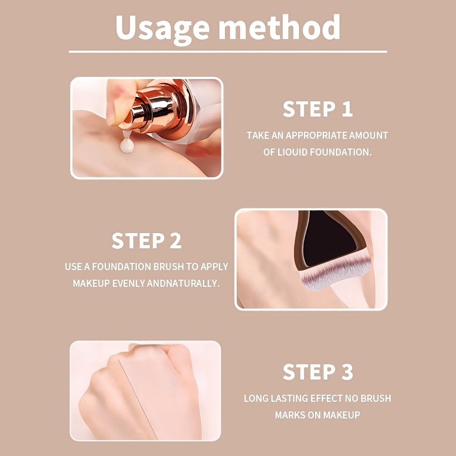 dual ended makeup brush set 6pcs foundation brush concealer brush contour brush beginner friendly   waste beauty tools Product details 7