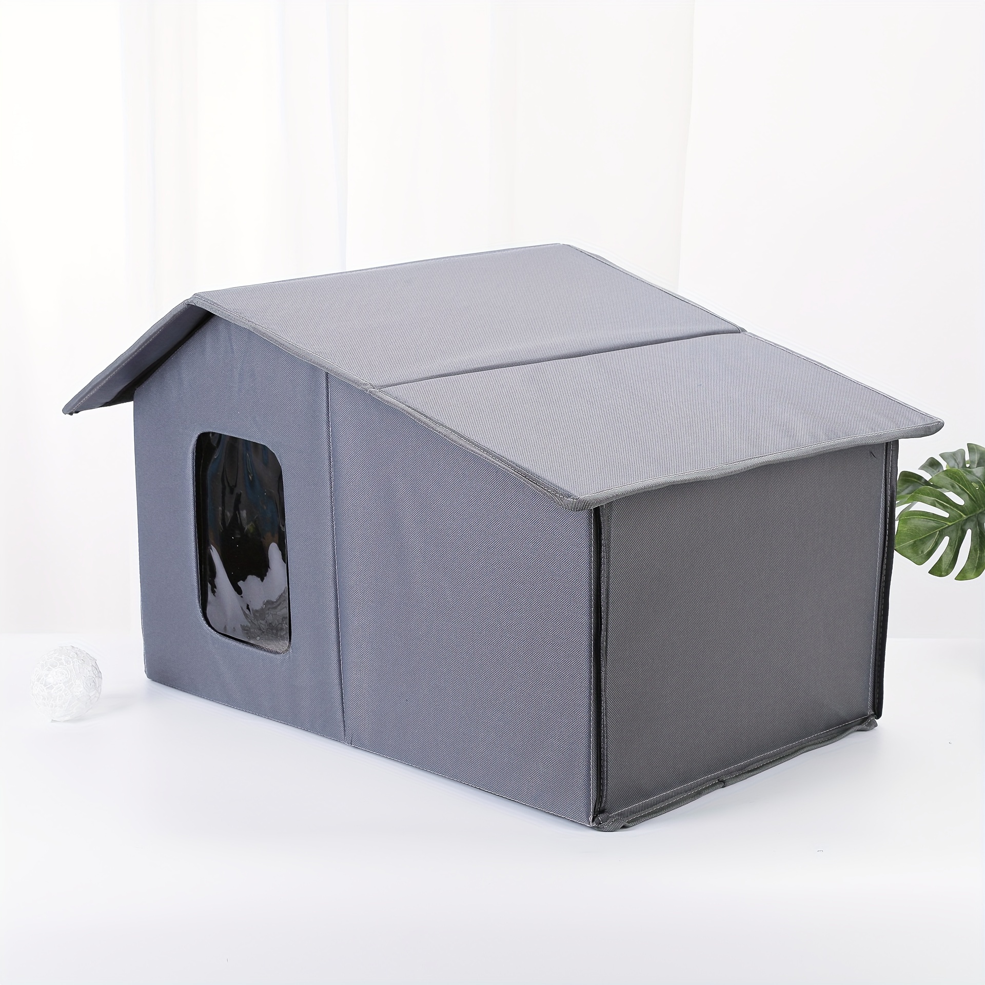 outdoor cat nest dog house waterproof warm cats sleeping cave cat bed for   details 7