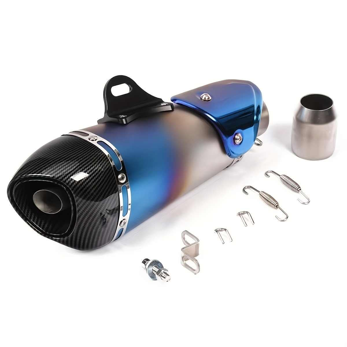 1pc universal   modified exhaust pipe 51mm exhaust suitable for r3 mt07 fz1 r6 r15 zx6r   z900   1000 cbr1000   and most other motorcycles installation use built in db killer details 5