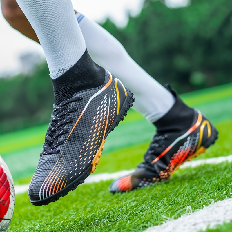 mens professional soccer training match shoes high top ankle  display picture 2