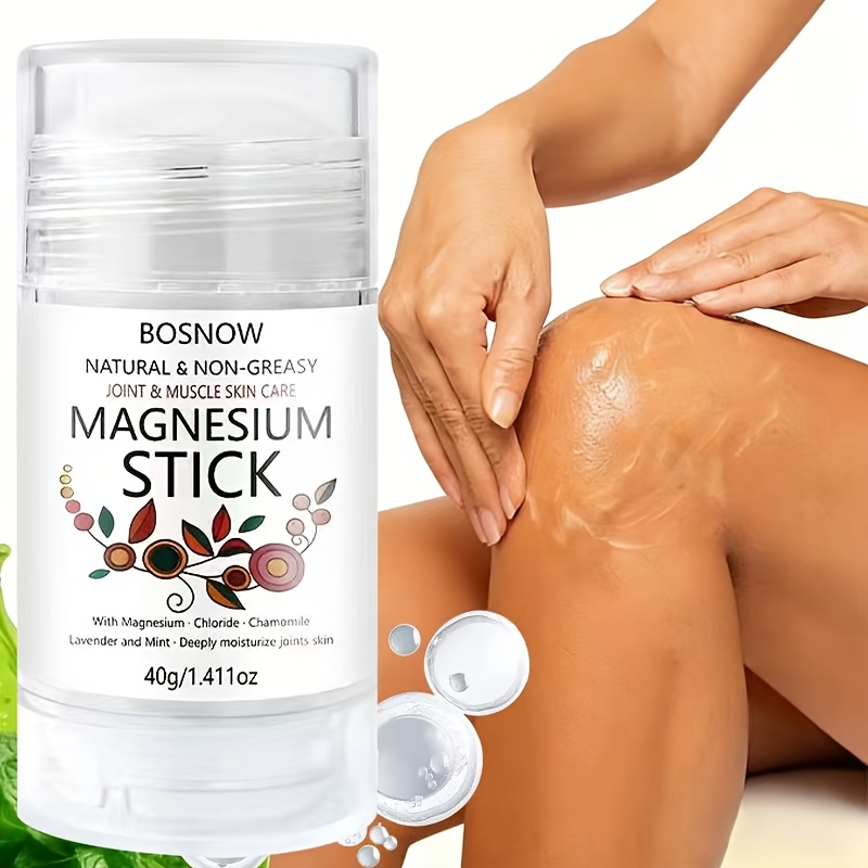 40g natural magnesium joint skin and muscle moisturizing stick hydrates joint skin gentle suitable for body neck knees hands legs waist joint skin care     skin moisturizing cream for the elderly and athletes