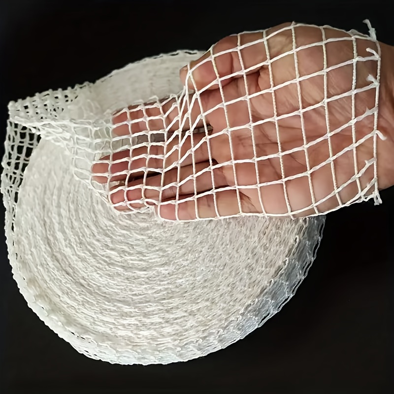 Multifunctional Elastic Meat Net Roll, Elastic Beef Net For Sausages, , , And Smoked Meats - Kitchen And Home Meat Sausage Making Tool, White Rope For Meat Preparation