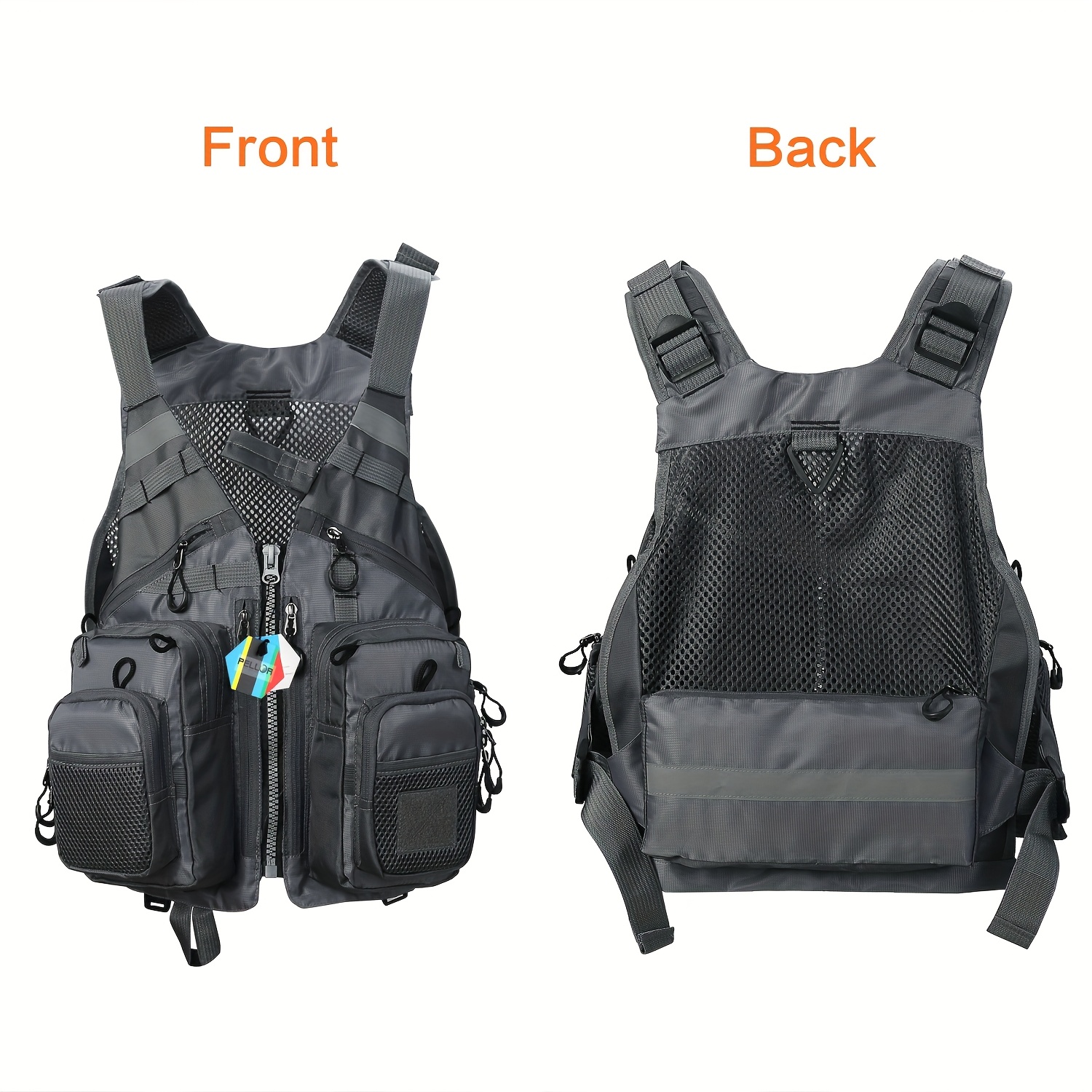 TEMU Father's Day Gift. Multi-pocket Fishing Vest. Fits All Adults Weighing 90-180 . Suitable For Sea Fishing, Rock Fishing, Boat Fishing, Fly