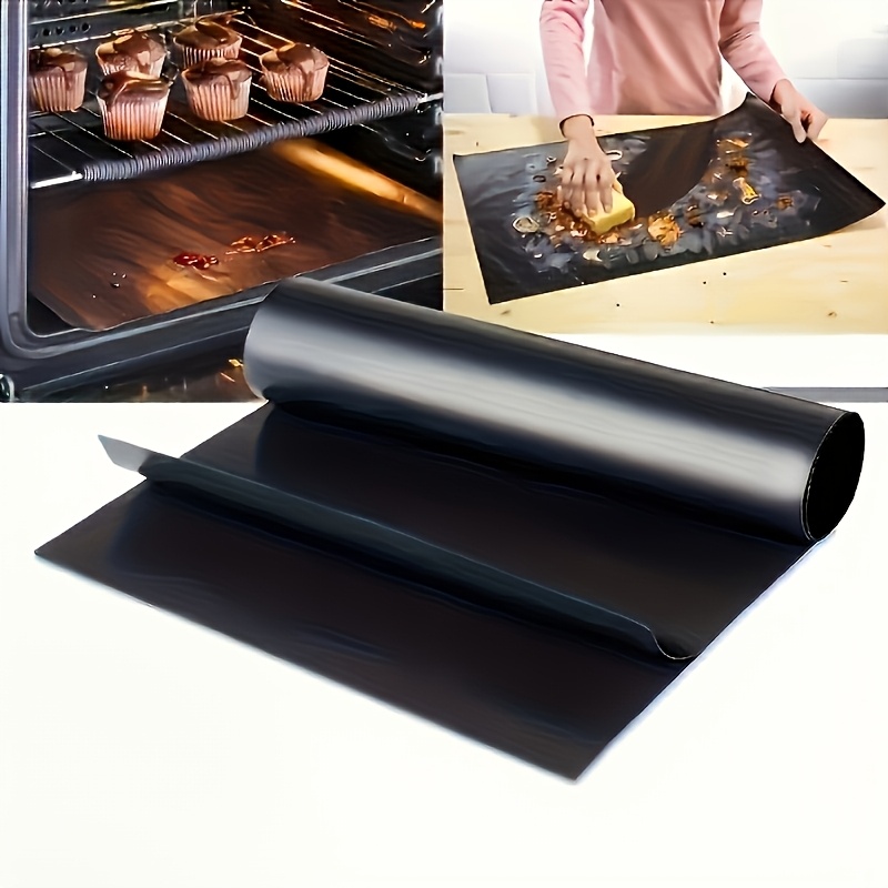 TEMU Reusable Oven Liner Mat - , Fiberglass Baking & Bbq Accessory For Electric, Gas Stoves, Toasters & Grills