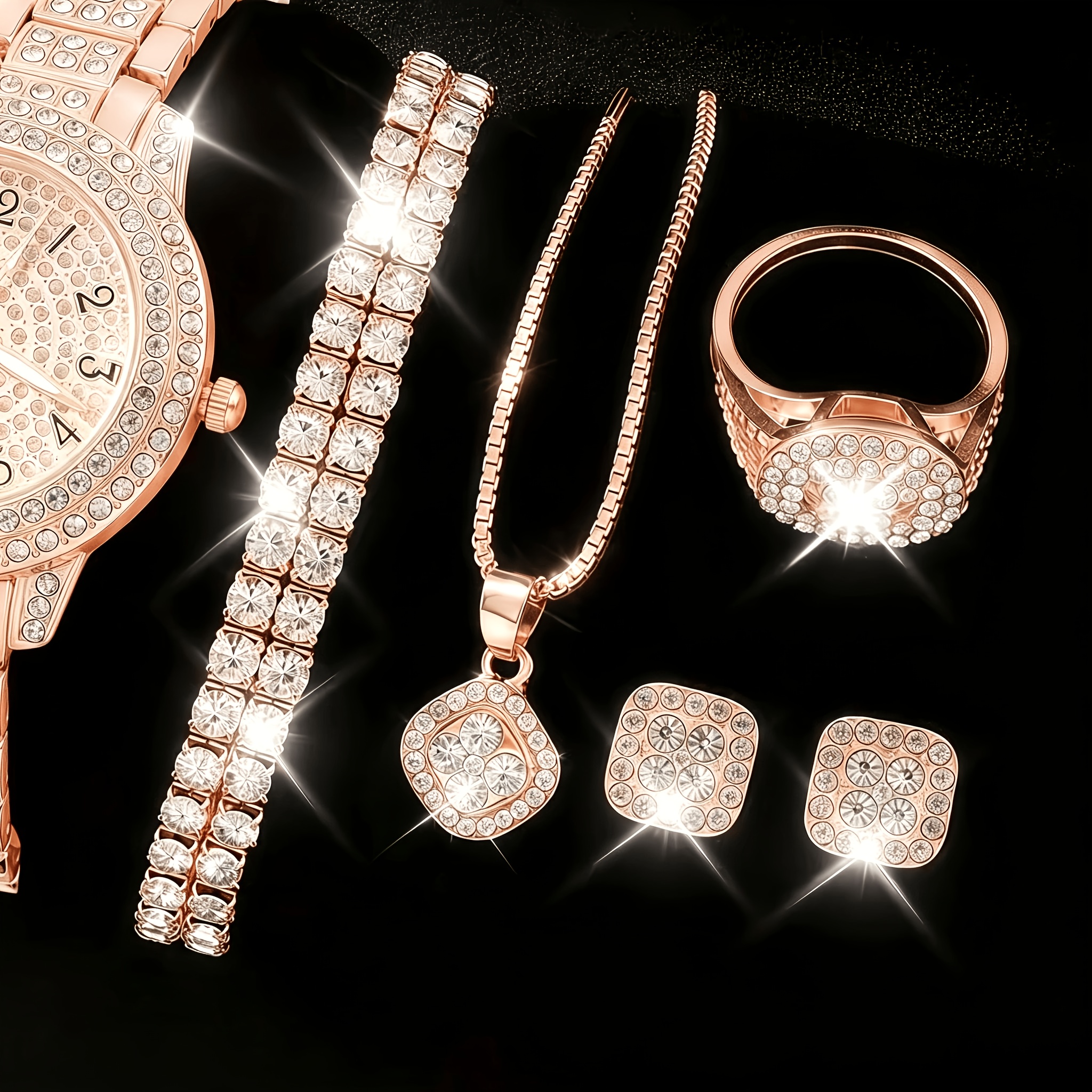 Rose Golden Jewelry Set image 4