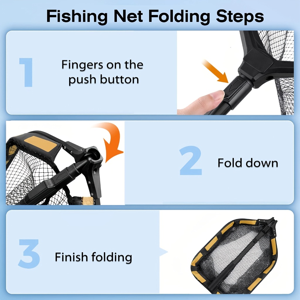 High Visibility Fishing Landing Net - Image 4