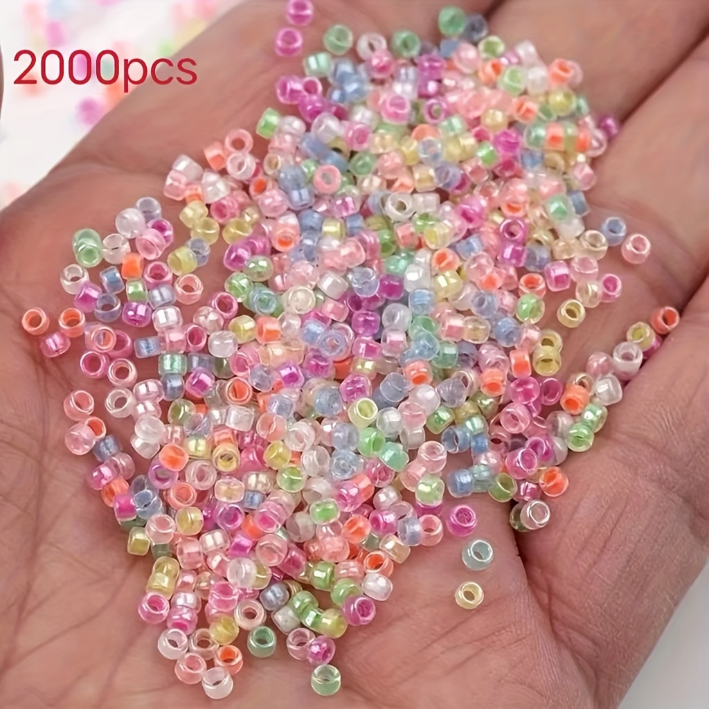 TEMU -the- Seed Beads, 3mm - 1000/2000pcs For Making, Fashion Bracelets, Necklaces, Rings & Craft Supplies