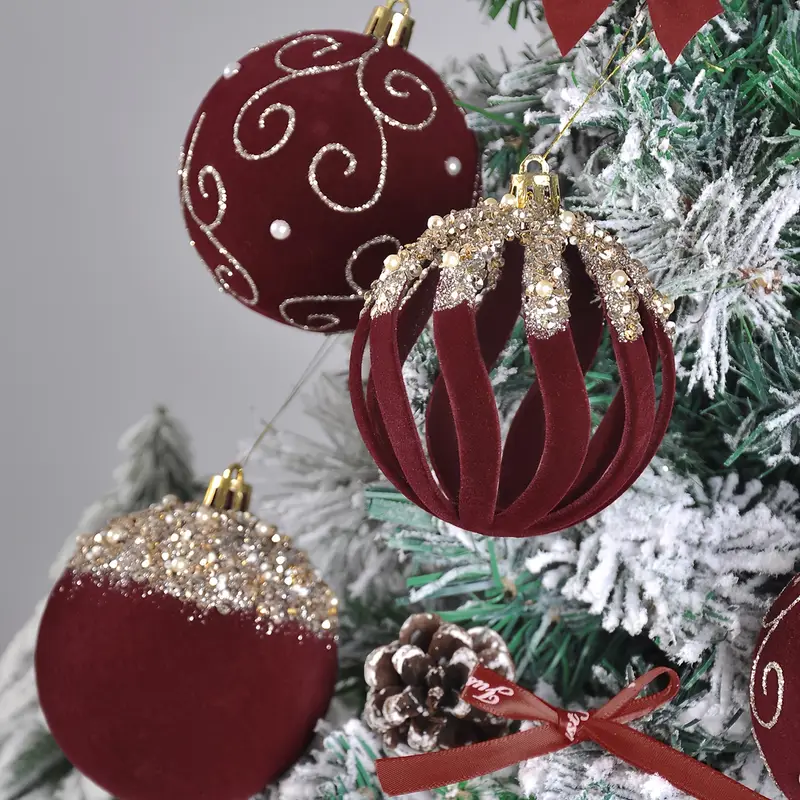 9er set weihnachtskugeln 8 cm (3 15 zoll) elegante premium