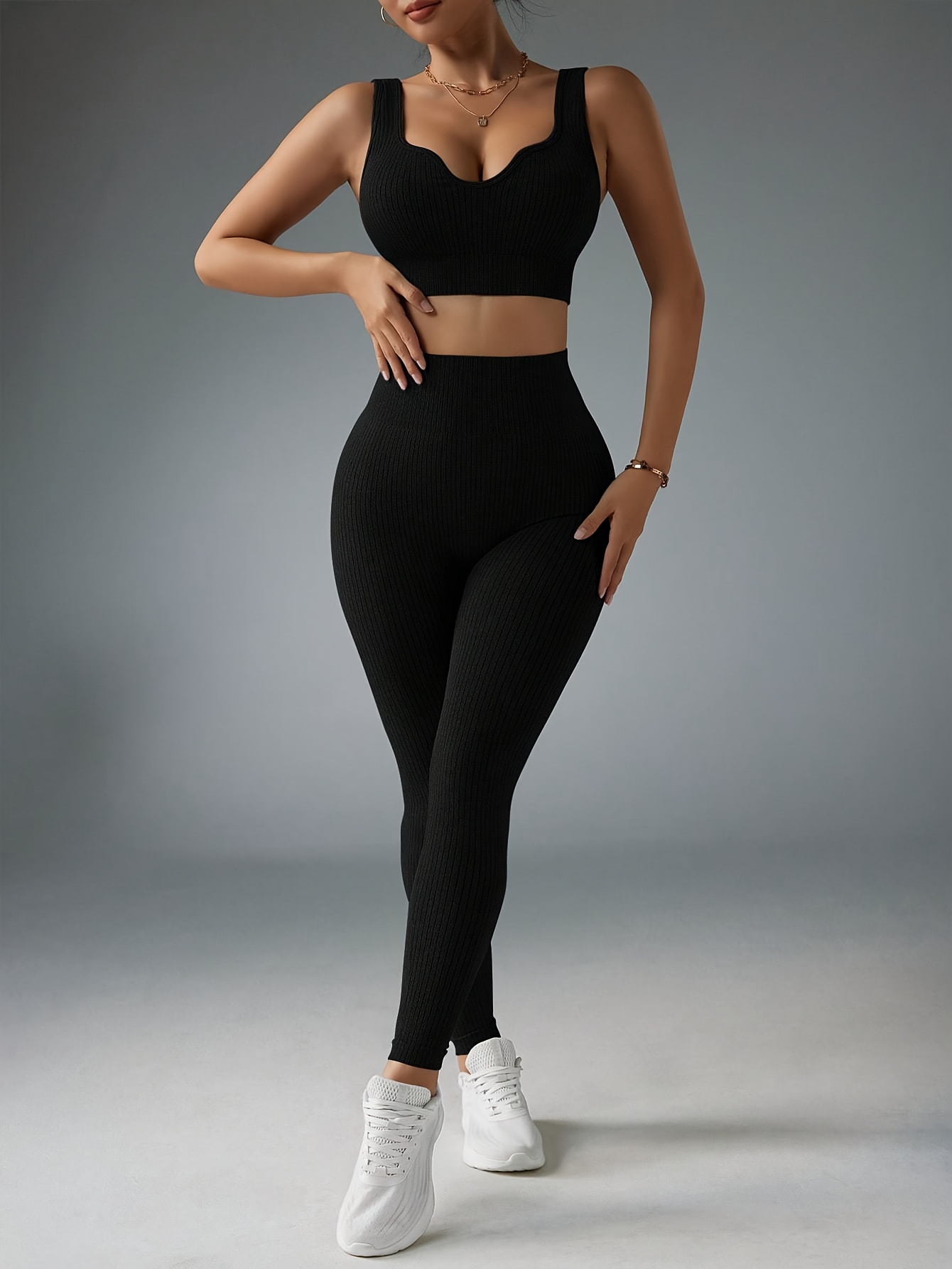 2-Piece Women's Seamless Yoga Sportswear Set