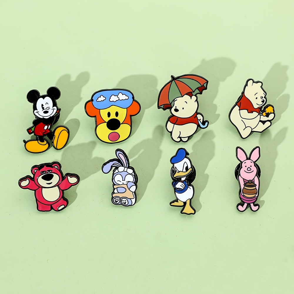 9шт креативных мультяшных животных-брошей, забавных эмалевых значков, металлических значков, украшений, рюкзаков, одежды, аксессуаров, фестивальных подарков для друзей, детали 1