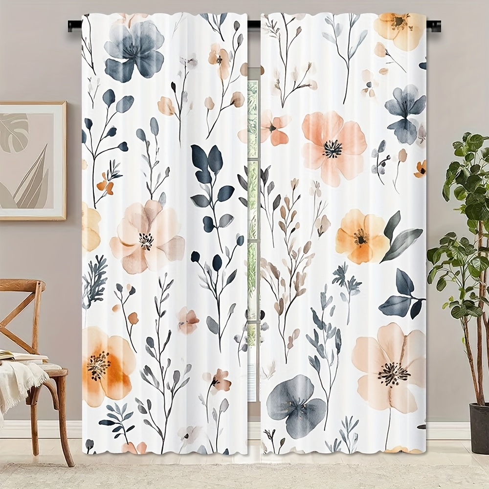 Verdunkelungsvorhänge 2er Set - Aquarell Waldtiere Design 214x183cm