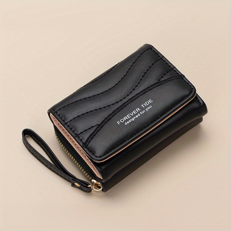 Image of New Women's Wallet, Fashionable And Simple Coin Purse, Foldable Bag With Snap Closure, Large Capacity Storage, In 6 Colors