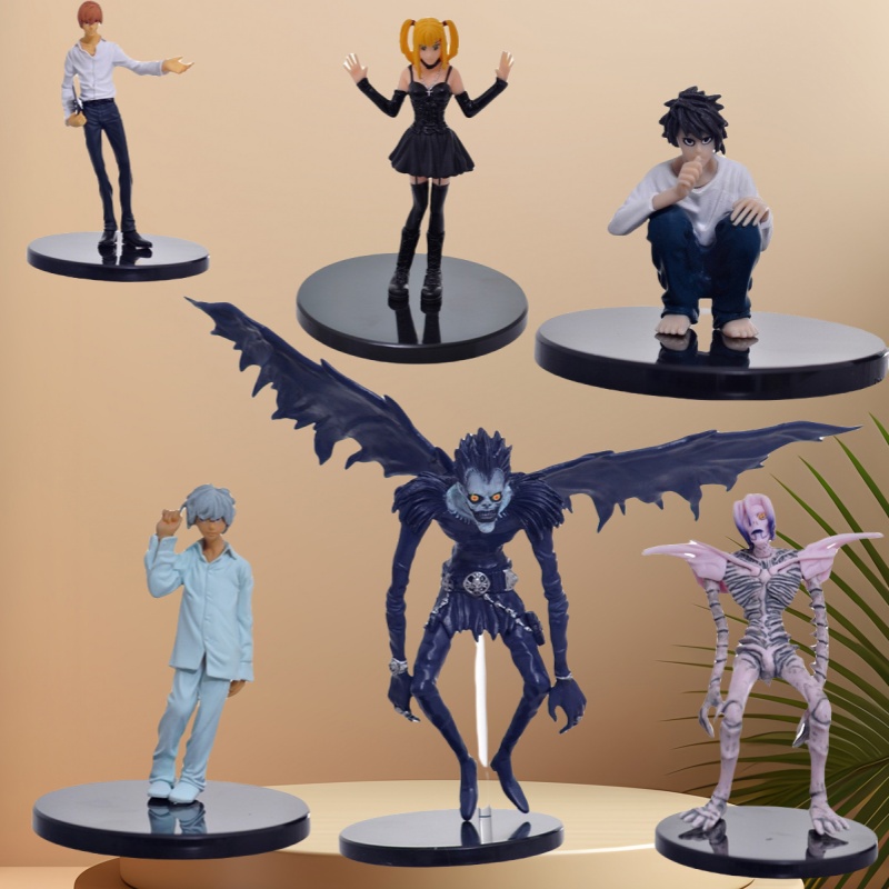 TEMU 6pcs Anime Cartoon Handmade Peripheral Model Desktop Ornament Chassis Ornament Collectibles Statues