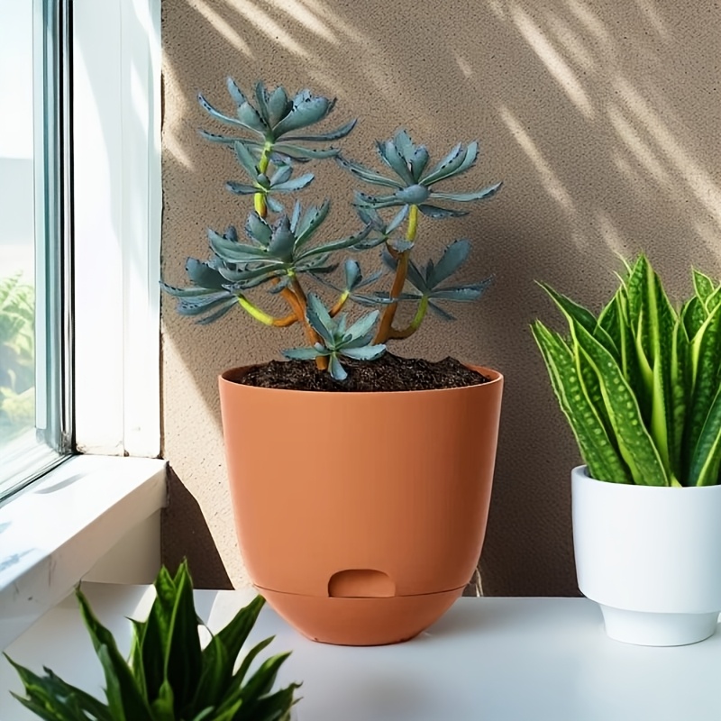 

Self-watering Oval Planter Pot For Indoor & Outdoor Use - Plastic, Garden Tools & Lawn Care, Ellipse Shape