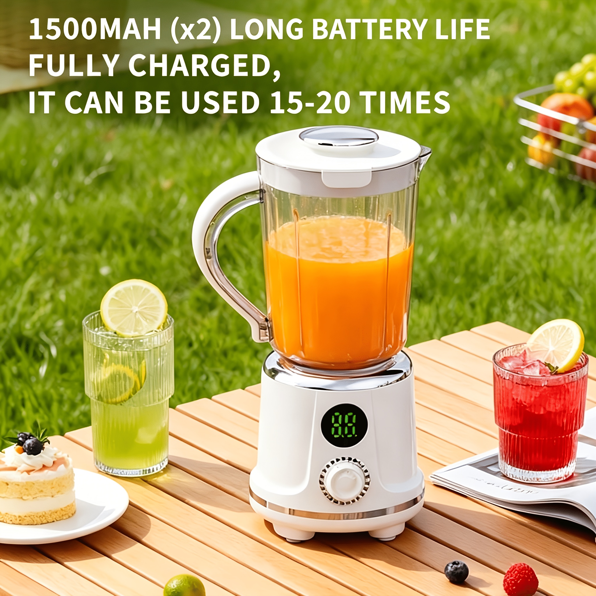 Portable Blender And Mixer, Fruit Juicer, Rechargeable Style, Wireless Design And Easy to Clean, White/Black Available, Ideal Gift for Valentine'S Day/Mother'S Day/Christmas