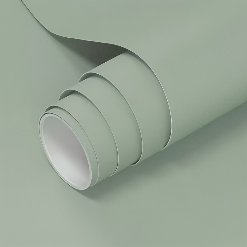 Thickened Light Green Self-adhesive Wallpaper Pvc Sticker Office Living Room Background Wallpaper