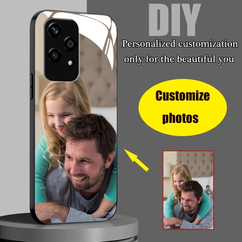 

Patron DIY personnalisé Photo personnalisé Honor 200 Lite//90/70/10X/9X Coque Tpu+Verre Matériau, Cadeau d'anniversaire et de la Saint-Valentin