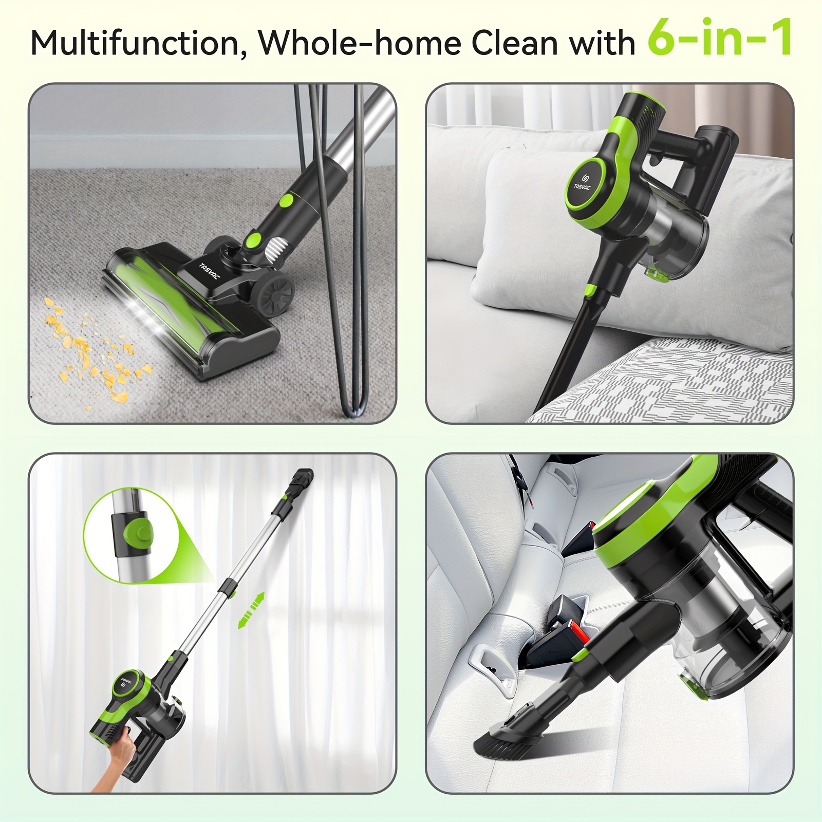 Vacuum Cleaner-6-in-1 Multifunctional Stick and Handheld Vacuum Cleaner - sale Low No