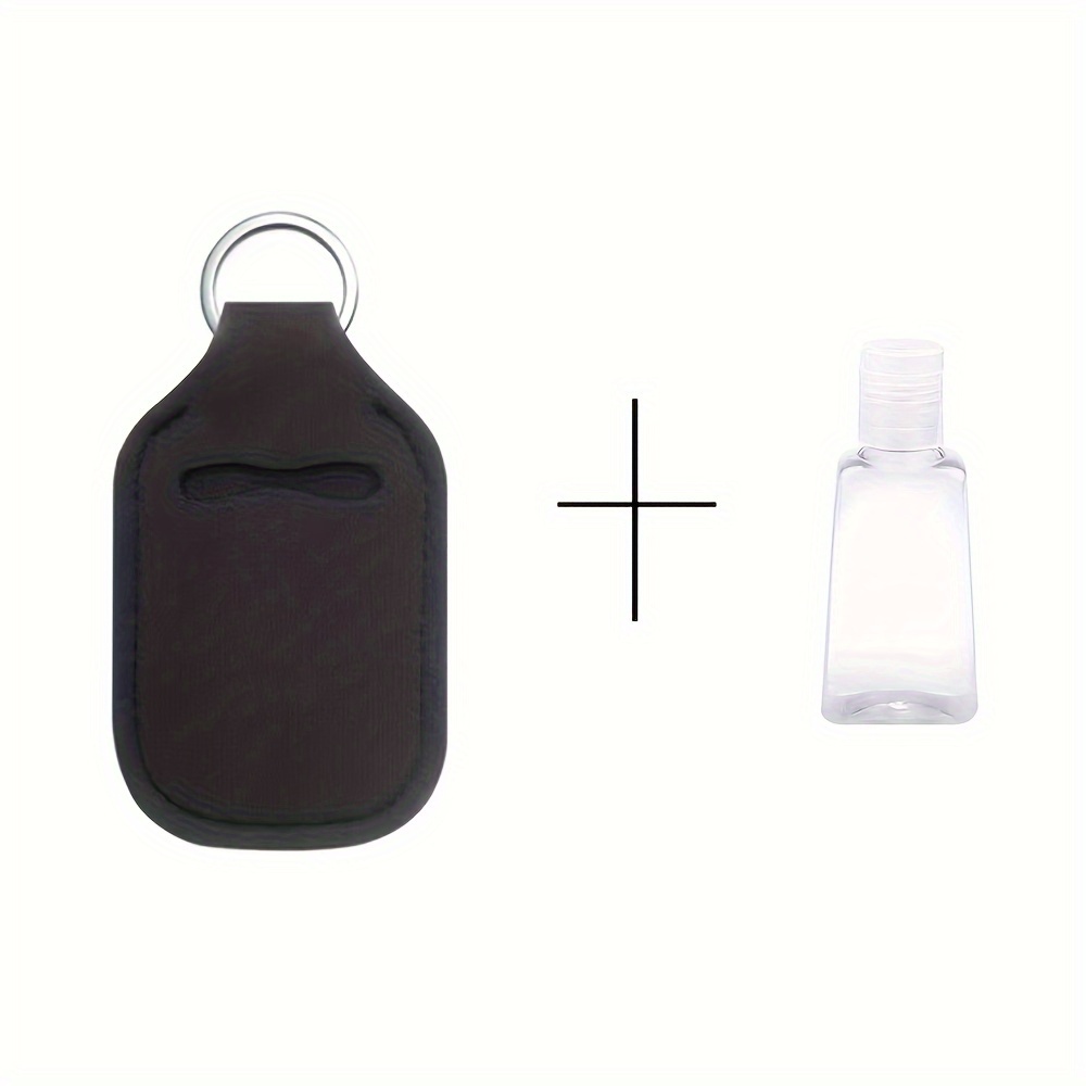2pcs/set Hand Sanitizer Holder Keychain Set For Women, Refillable Bottles Keychain Holders, Empty Travel Size Bottle And Hand Sanitizer Keychain Set, For Backpack And Purse, Home Decor