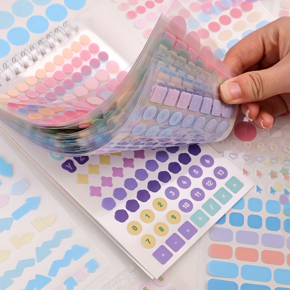 3424pcs Colorful Mood Stickers for DIY Crafts
