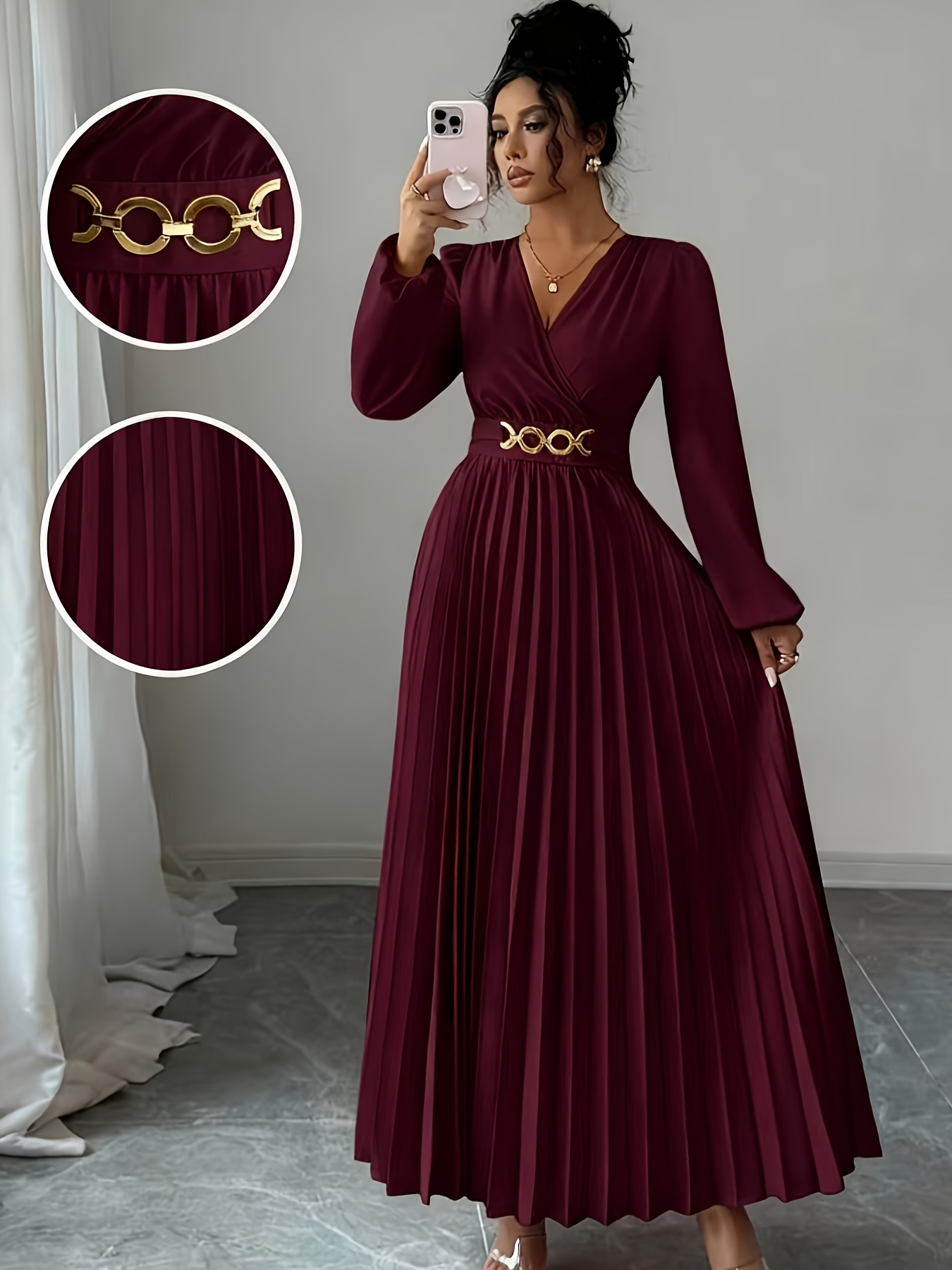 long sleeve maxy dress Organic Cotton Long Sleeve Maxi Dress - Black