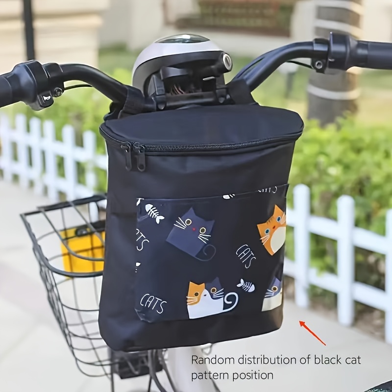 E-shop Multifunktionale Fahrradlenkertasche - Großes Fassungsvermögen, Fronttasche mit Reißverschluss - Fahrradzubehör