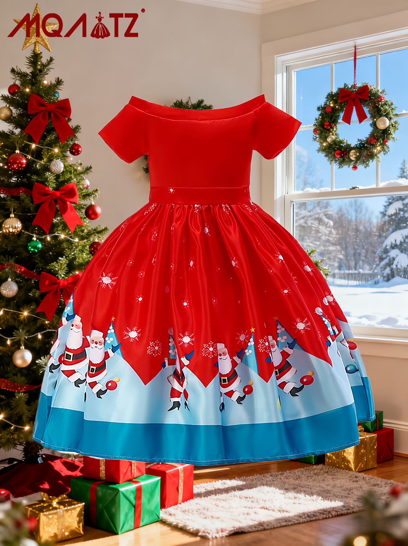 christmas dresses for girls sold on Temu United States