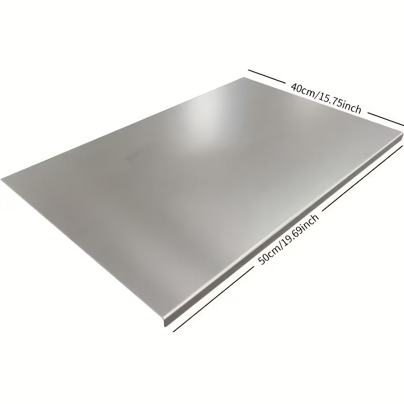 TEMU Heavy-duty Cutting Board With Folding Edge - 1mm Thick Large Kitchen Chopping Board, Commercial-grade, Suitable For Meat, Vegetables, Bread -