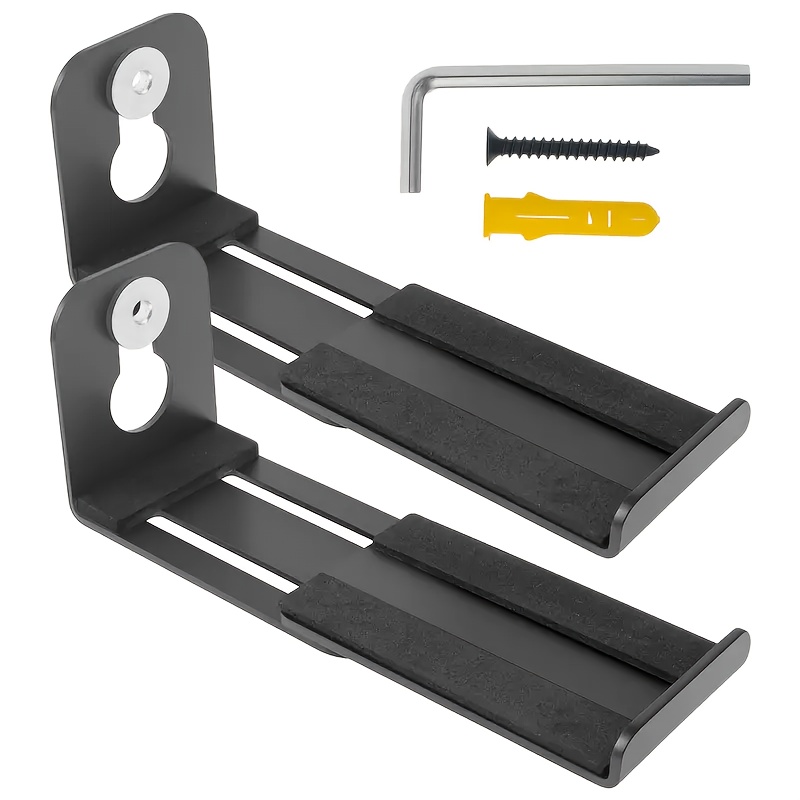 TEMU Adjustable Heavy-duty Bar Speaker Wall Mount Bracket - , Compatible With Soundbars, Home Theaters, Gaming Consoles - Sturdy Living Room