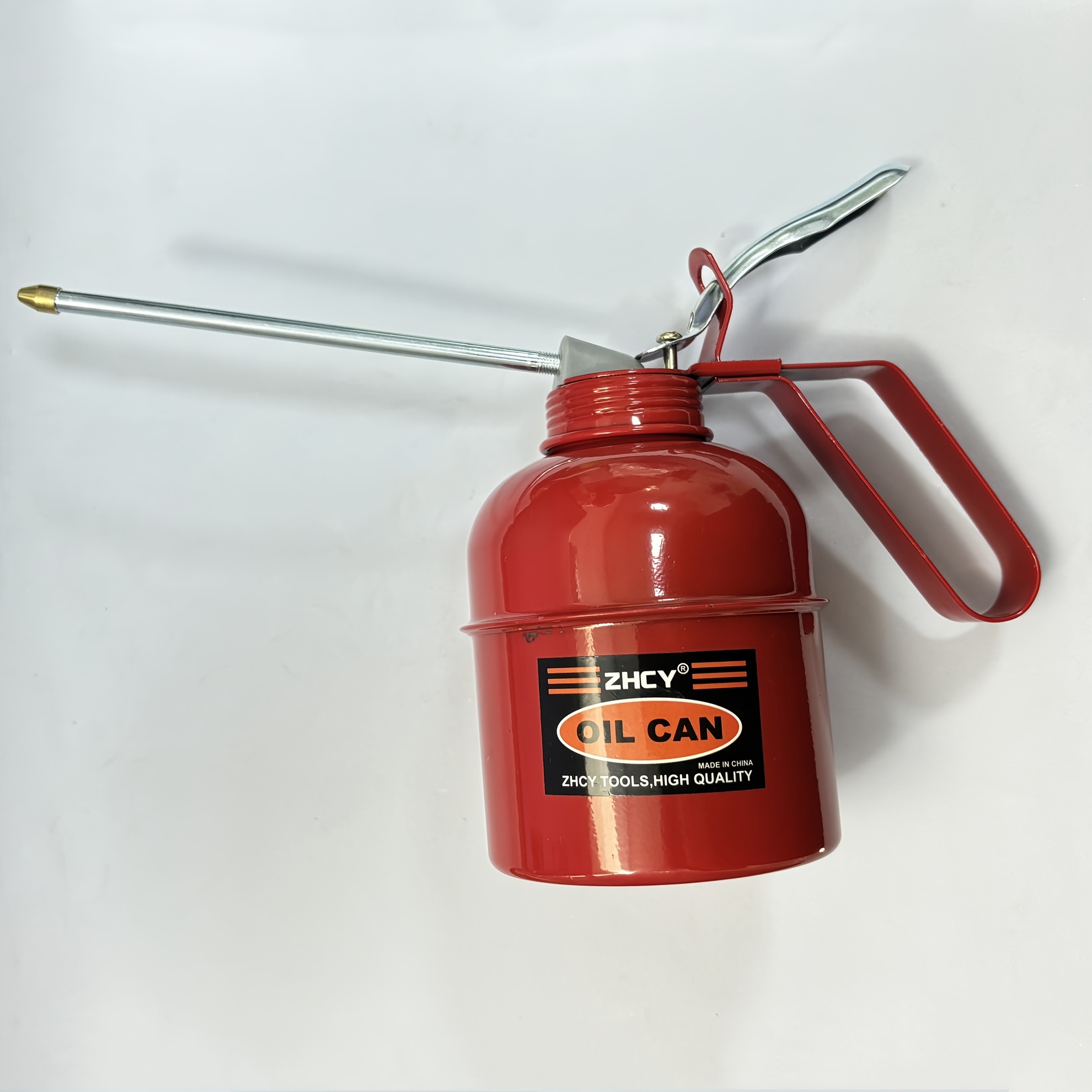 

500ml Durable Metal Oil Dispenser With Long Spout - Manual Lubricant Filler For Industrial Use