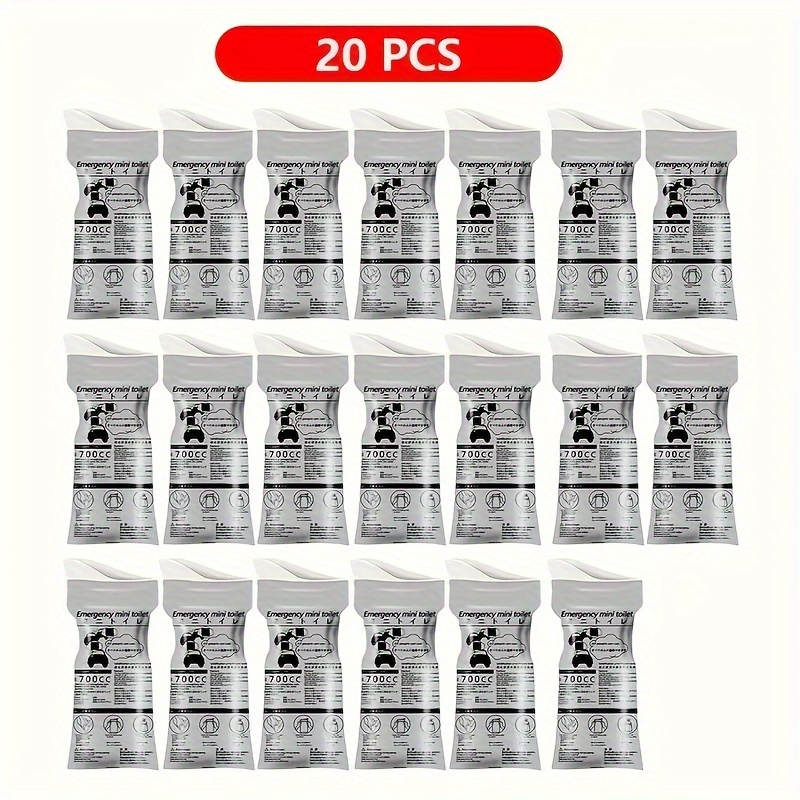 5/10/20 Disposable Urine Bags, 700CC Emergency Urine Bag, Neutral Urine Bag, Female Urine and Vomiting Bag, Suitable for Travel Traffic Congestion, Camping, Hiking, Suitable for Adults and Youngsters