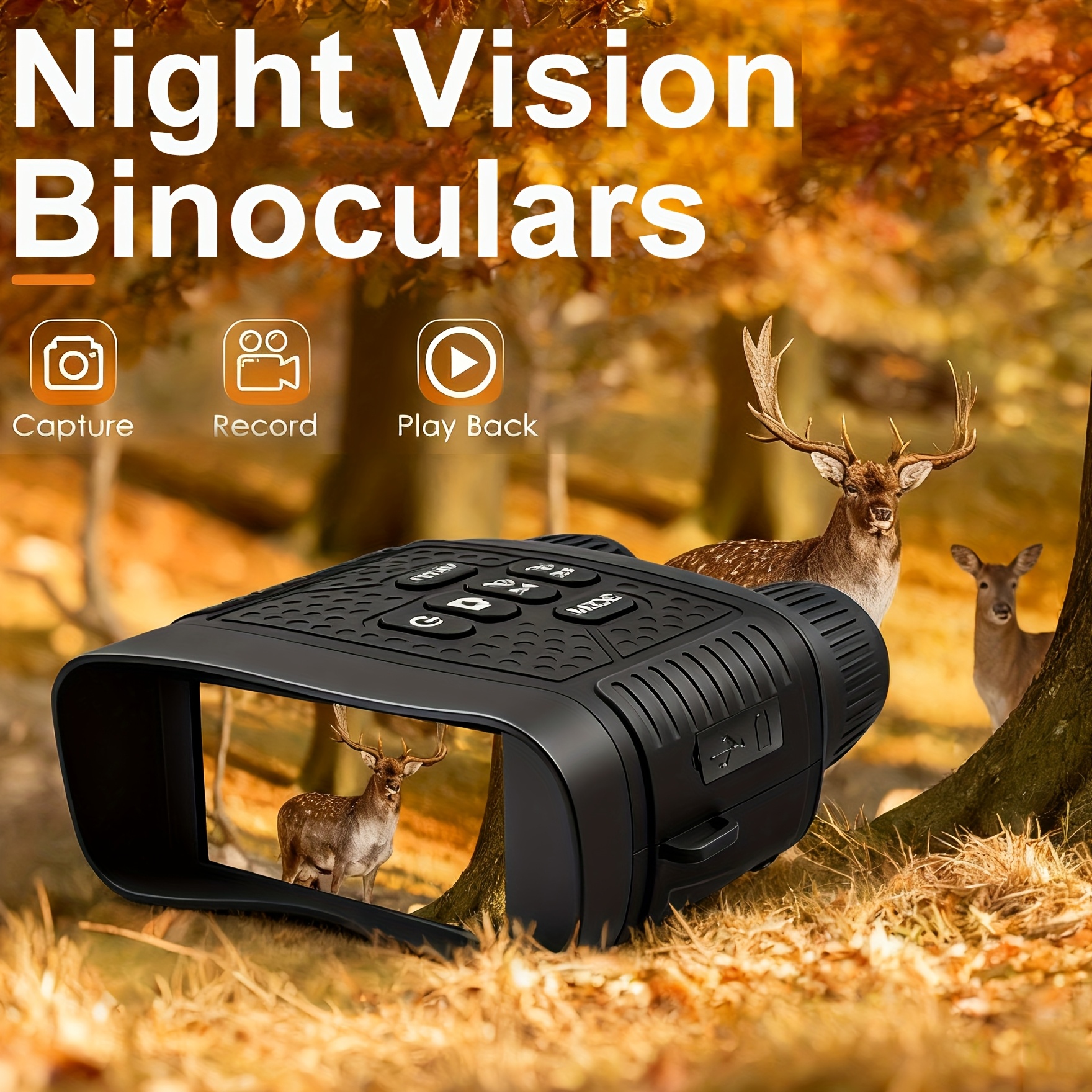 infrared   binoculars     3 screen 6    128 gb memory card high definition 2 5k usb rechargeable dual use at   for hunting camping hiking surveillance   equipment
