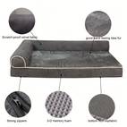orthopedic dog bed medium dog bed with lining washable dog sofa bed pet bed for small medium and large dogs with removable cover and non slip bottom for crate pet sofa bed cushion cat bed dog mattress with pillow