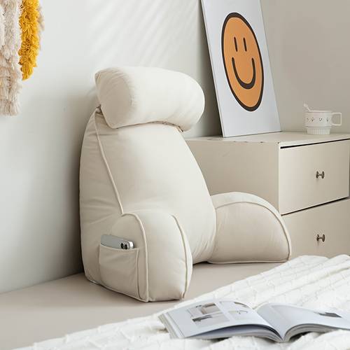 a thickened multi functional adjustable lumbar support cushion floor cushion reading pillow bedroom and living room home decor bedside soft padded backrest bay window cushion for bed universal cushion neck and lumbar support
