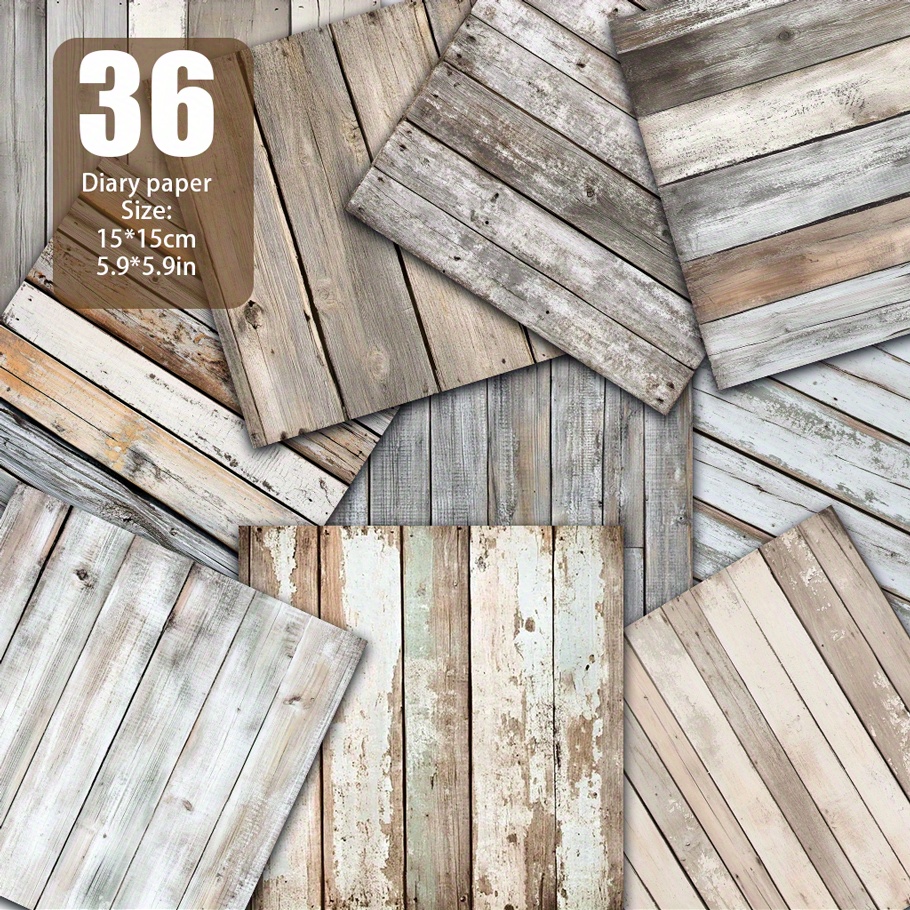 TEMU Vintage Board Faded Crack Texture Paper, Handmade Paper, Material Paper Suitable For Handmade Vintage Diary Greeting Card Background Card Mat