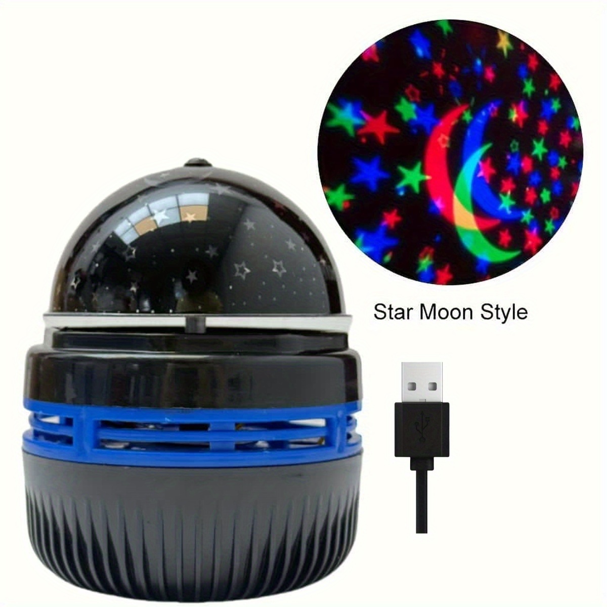 usb powered star moon projection lamp colorful led night light with for galaxy effect artistic decorative lamp for bedroom home theater and gaming room   christmas gifts moon projector light bedroom decor vibrant light display   leds best for christmas 6