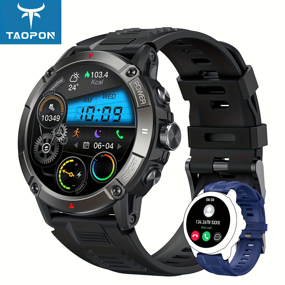 

Taopon Smartwatch Men Wireless Call Compass Fitness Modes Sports Watch Call Notification Information Reminder Step Calorie Distance Custom Dial Music Control Smartwatch Women For Android