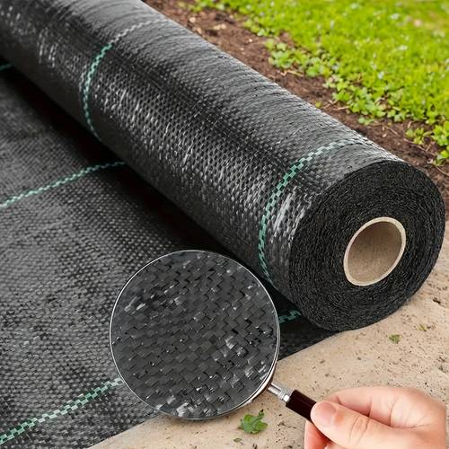 control fabric barrier ground cover 1pc heavy duty black pp material garden fabric for flowers vegetables and yards prevention and lawn care agricultural ground cover