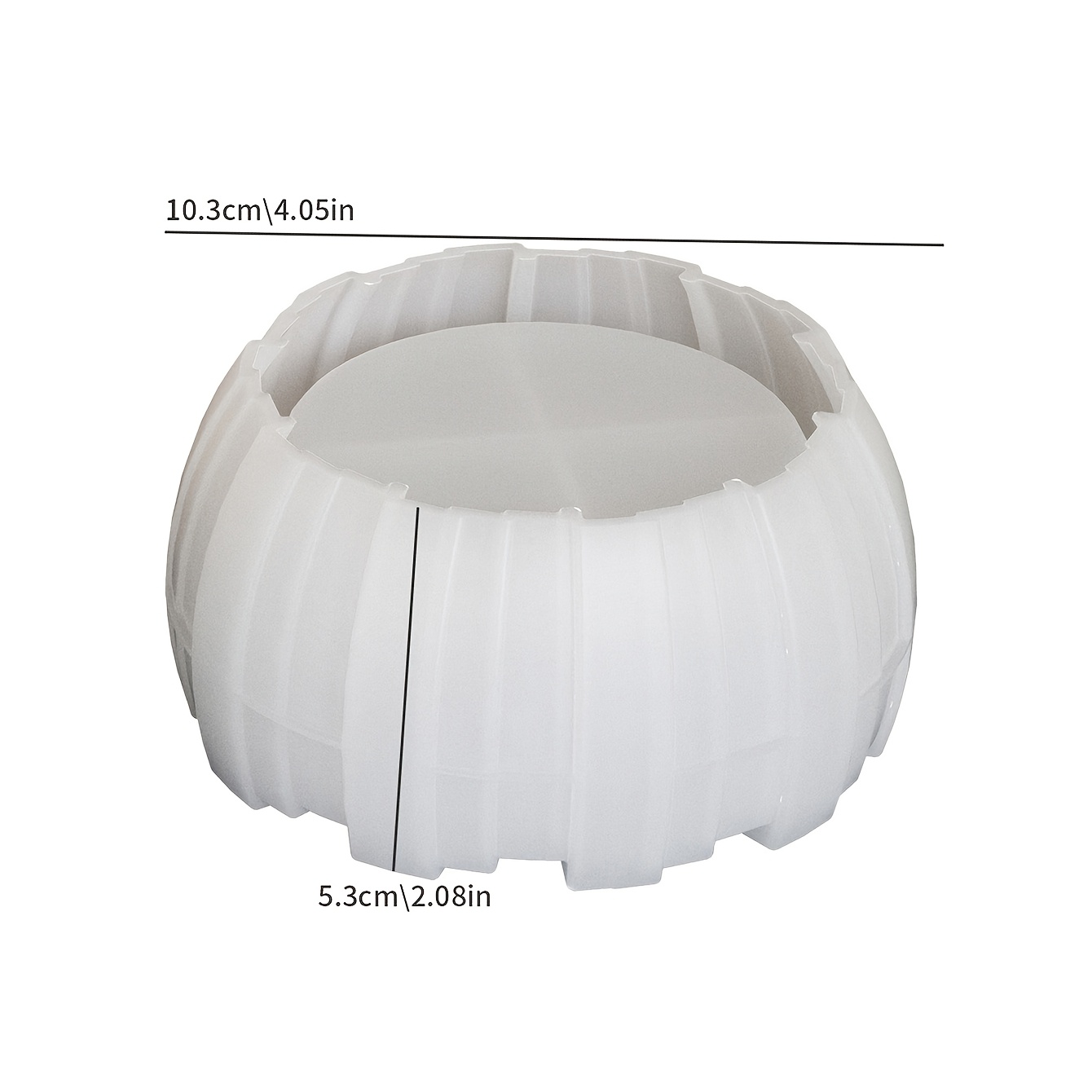 Diy Fence Silicone Candle Mold Irregular Vertical Stripe Epoxy Resin Storage Bowl Gypsum Candle Cup Succulent Flower Pot Concrete Clay Casting Mold