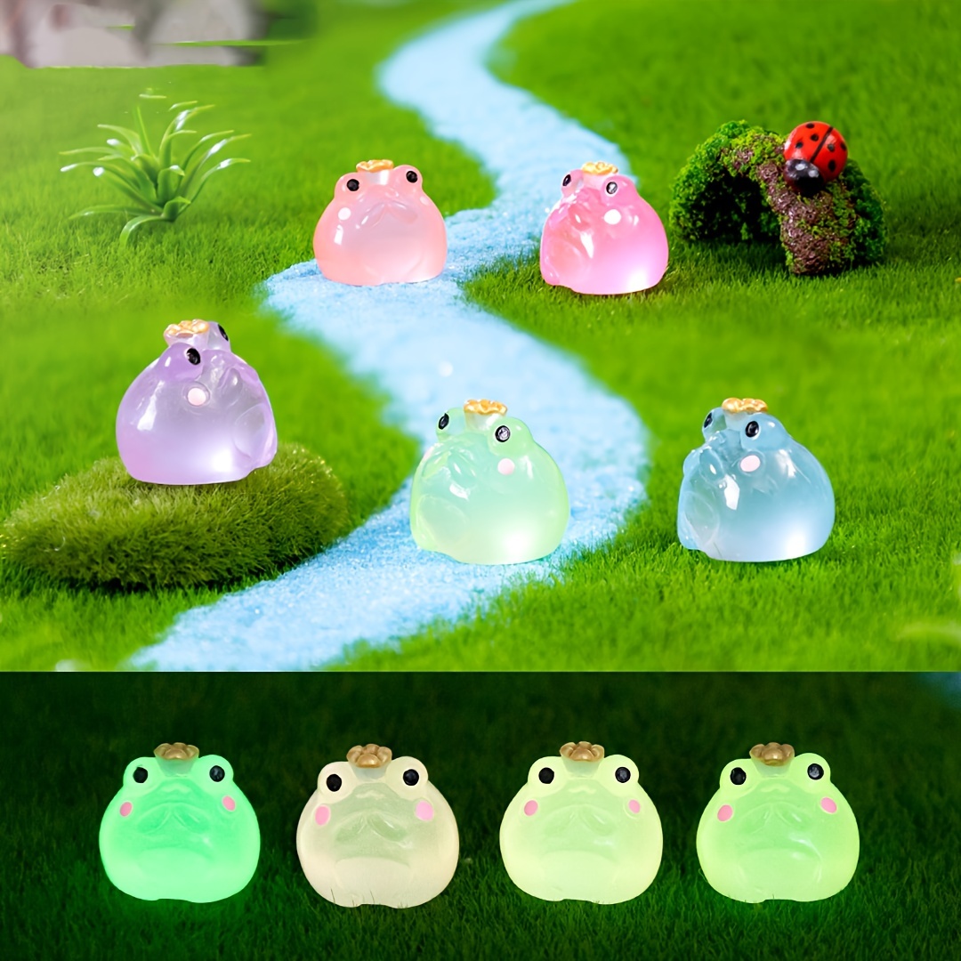 Miniature Resin Multi color Luminous Fish Decorations Mini - Temu