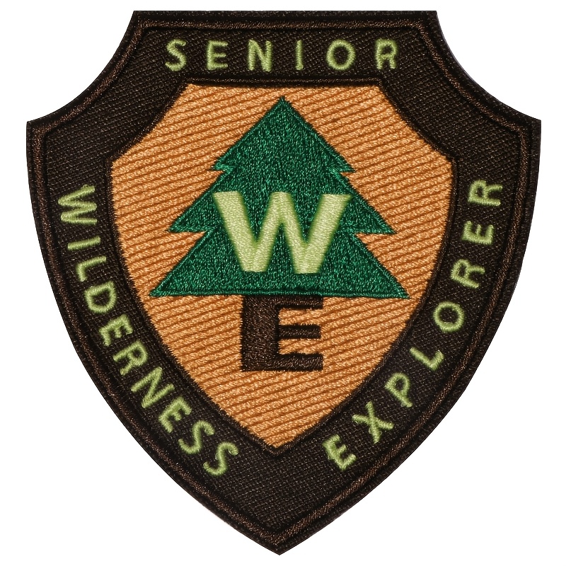 E-shop Senior Wilderness Explorer bestickter Aufbügler-Patch, Applikation für DIY-Kleidung Accessoires – einfach anzubringendes