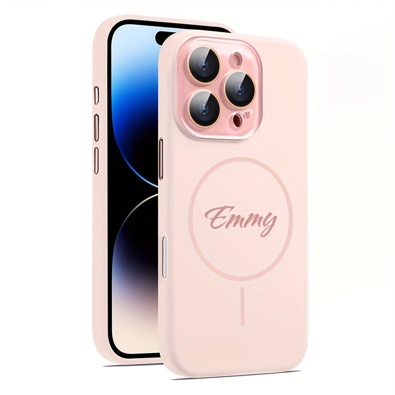 TEMU Phone Case - Phone Case Diy Custom Text, Silicone Phone Case, Suitable For Iphone 16 Pro Max 15 Pro 14 Promax 13 Pro Max