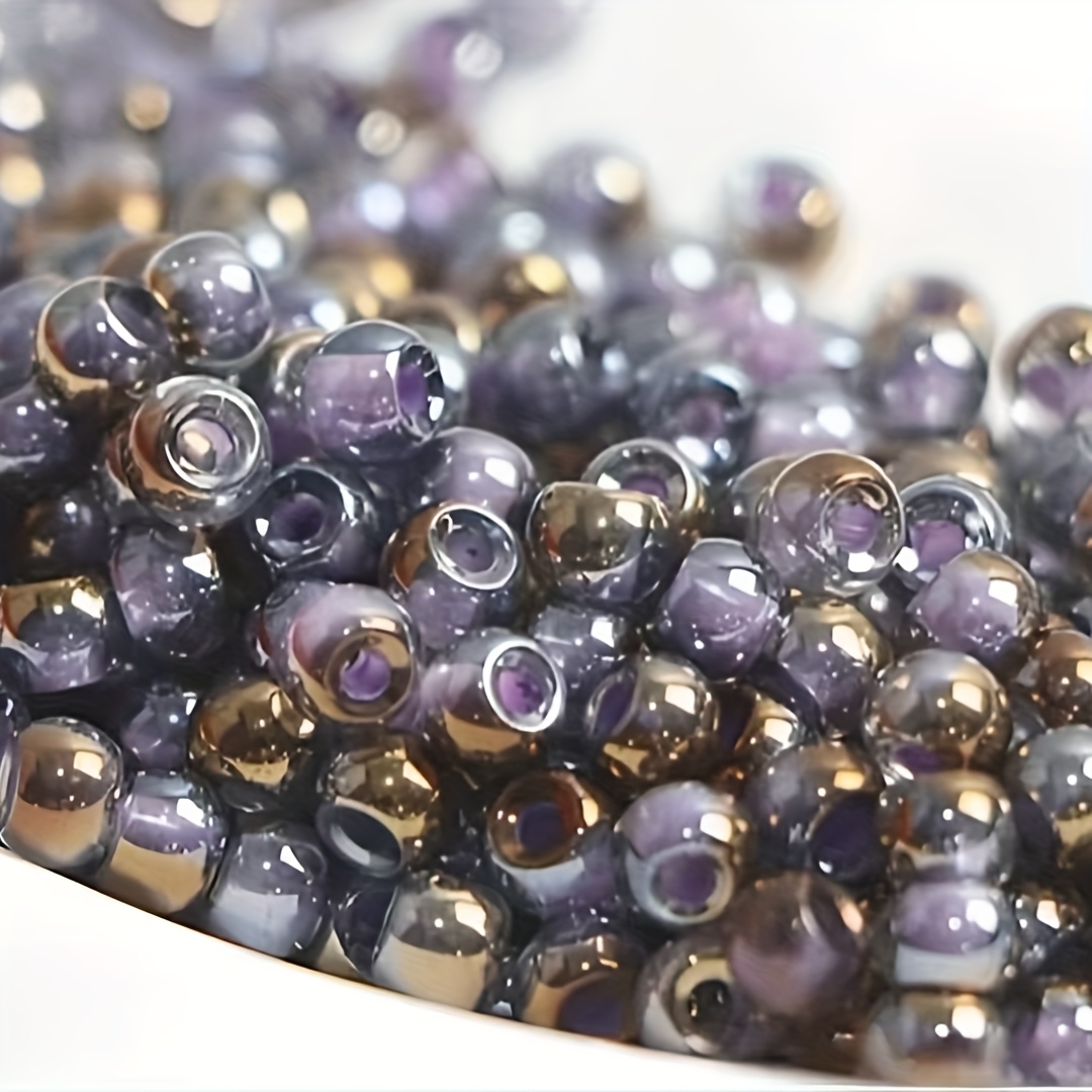 High Quality Uniform Transparent Bead Core Rainbow Glass Beads
